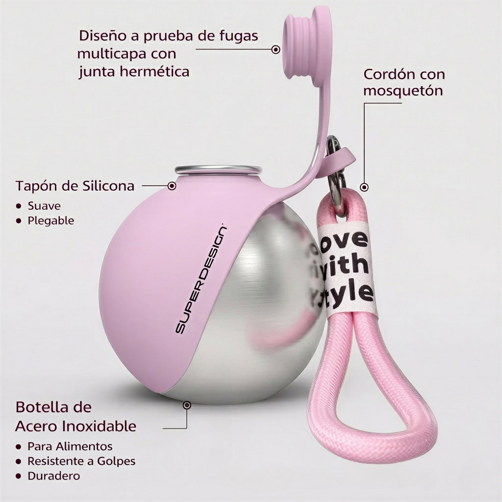 Botella de Agua Pórtatil para Perro